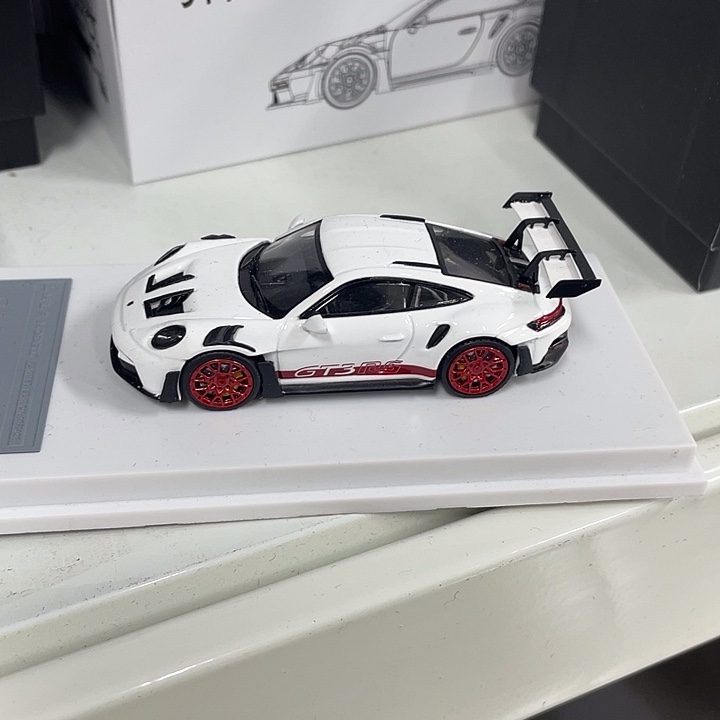 白色911t3 rs 合金车模