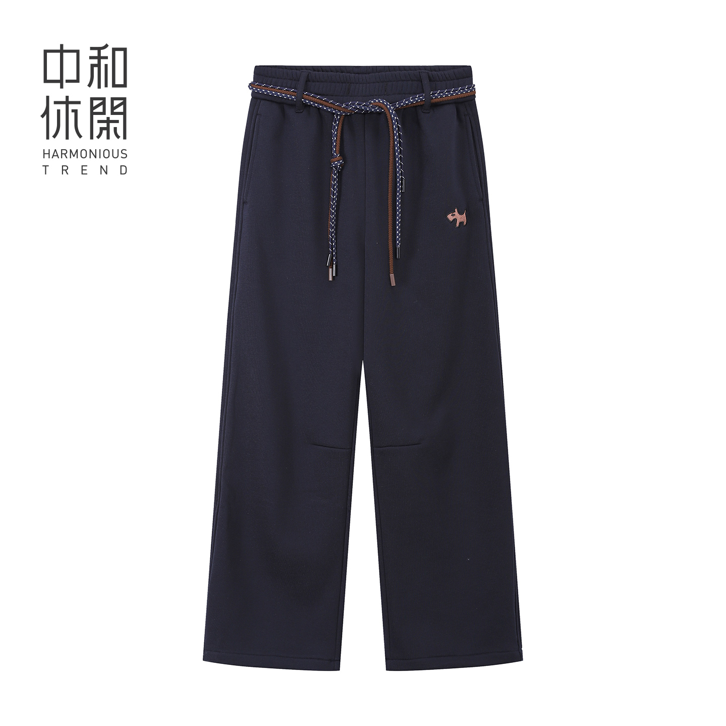 中和休闲直筒裤女加厚款25冬新款宽松显瘦百搭休闲长裤H64337341