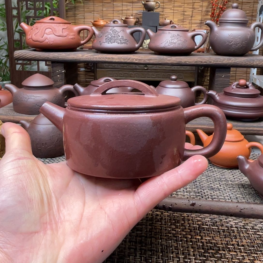 紫砂茶壶宜兴原矿紫砂手工制全170