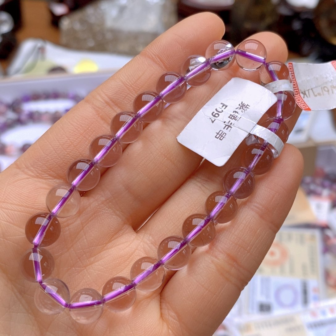 水晶手链未镶嵌玻利维亚天空之镜  8mm. 猫猫 