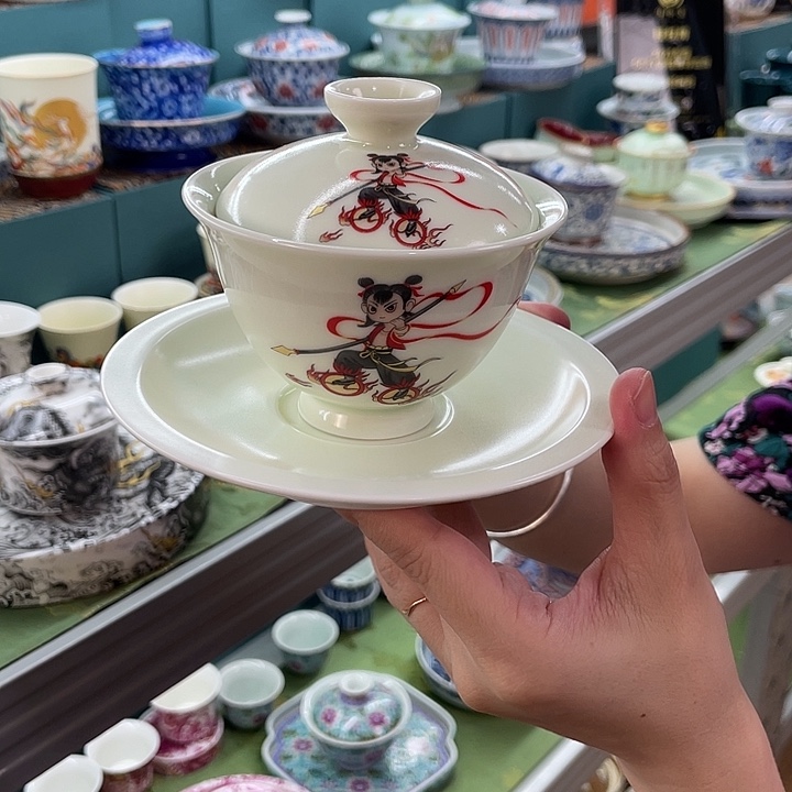 景德镇陶瓷盖碗茶具