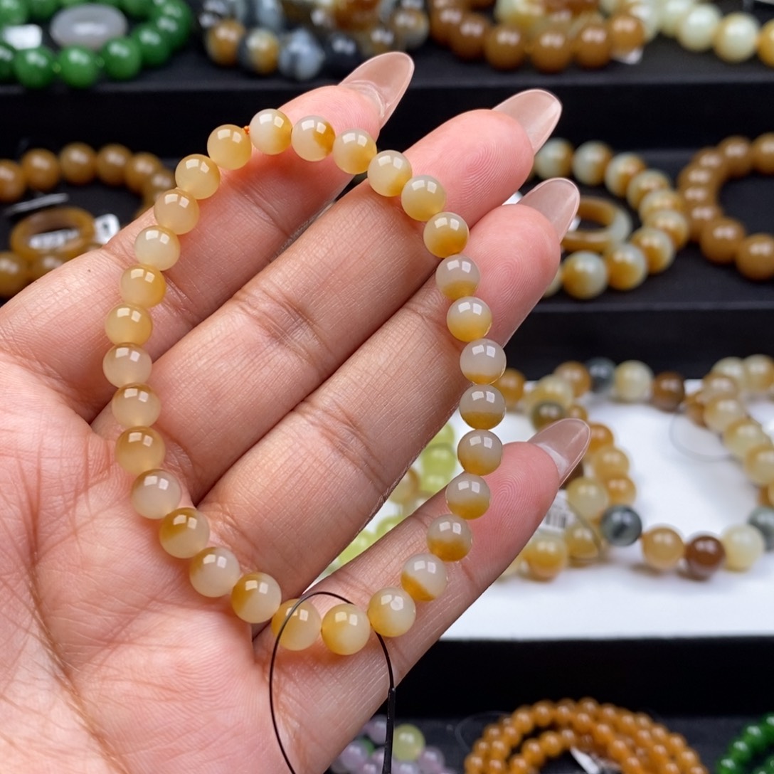 遇***弟和田玉未镶嵌手链