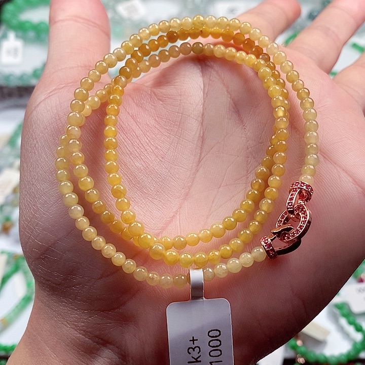 翡翠手链未镶嵌卡3+