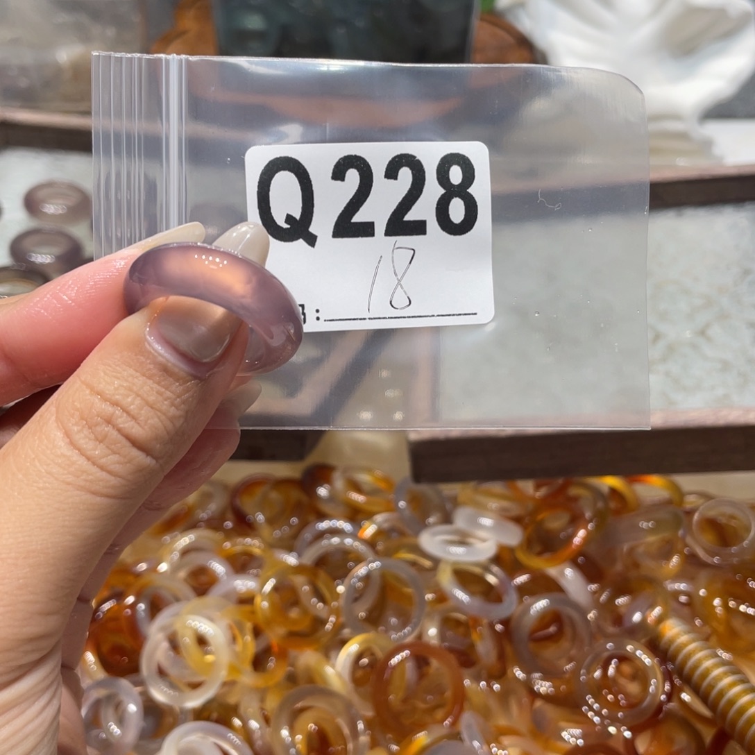 玛瑙/玉髓未镶嵌戒指228