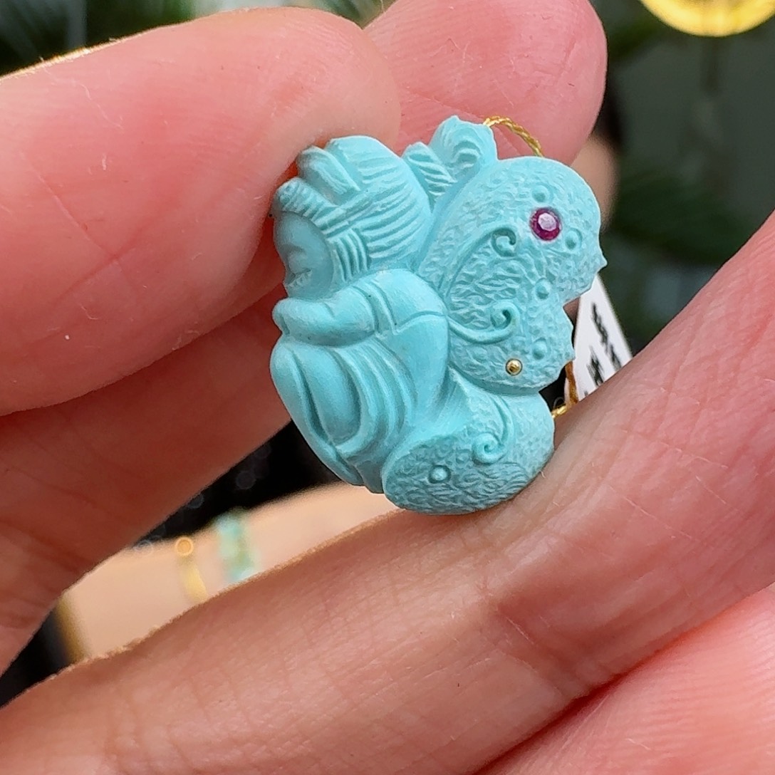 绿松石珠宝奇石未镶嵌