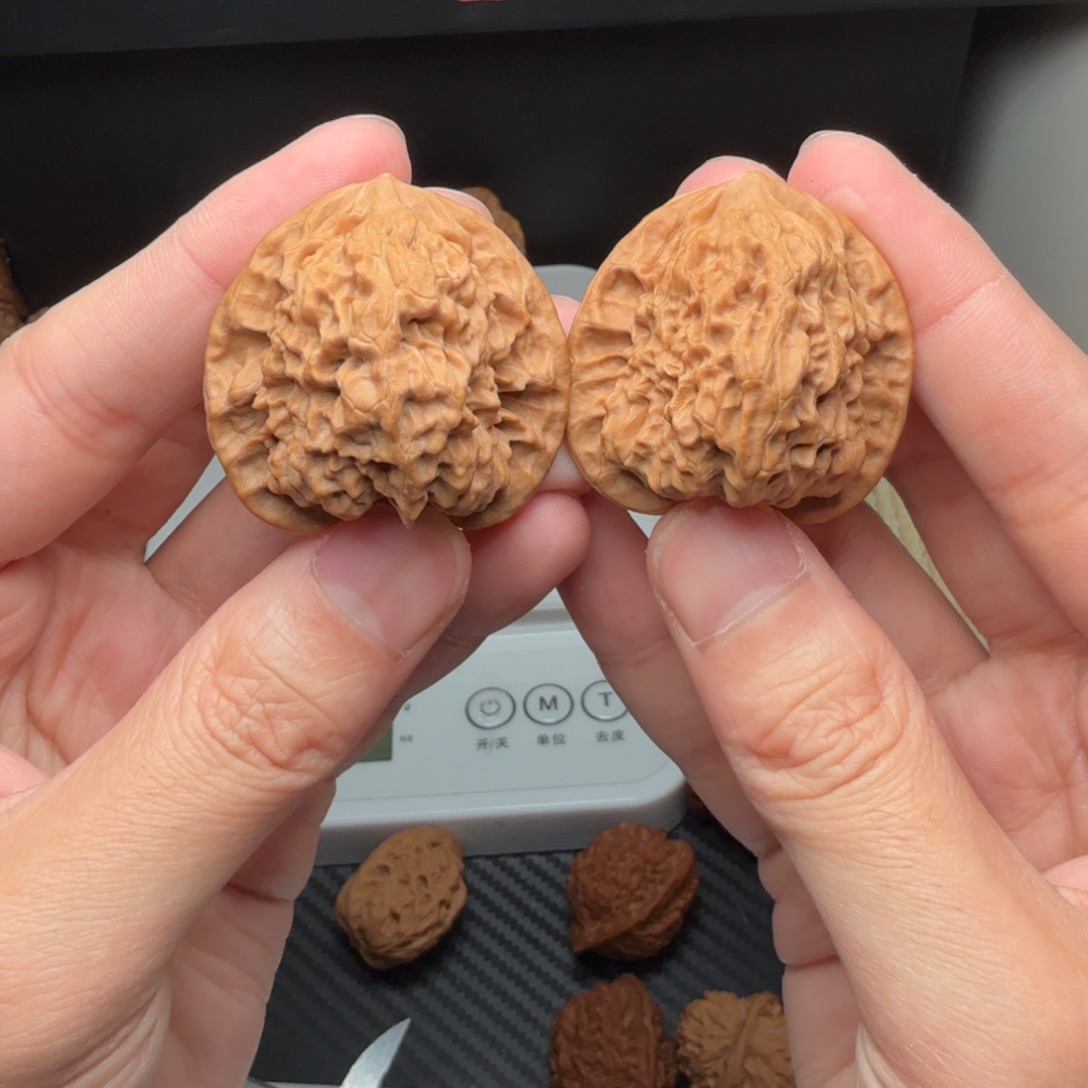 文玩核桃把件关关公子帽边39