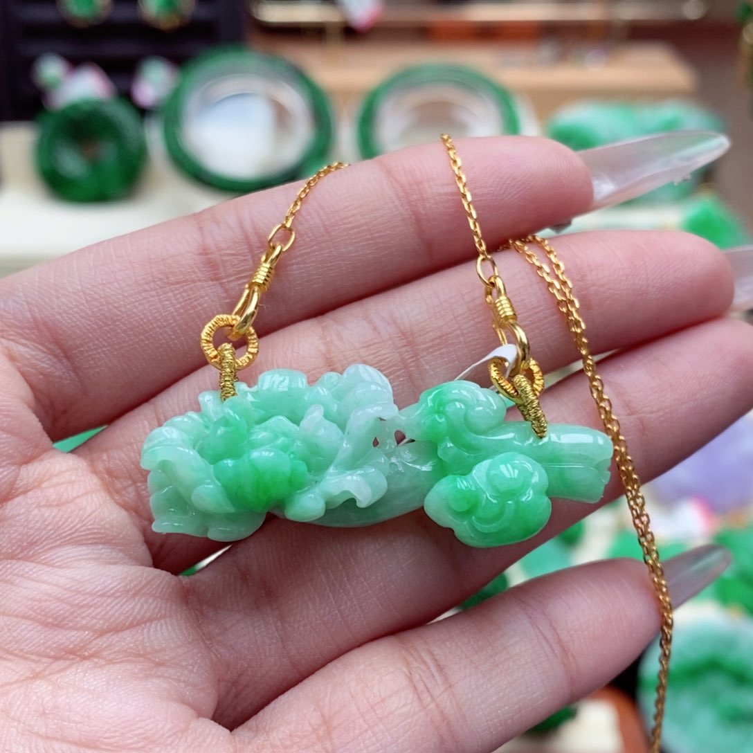 颈饰未镶嵌翡翠翡翠吊坠