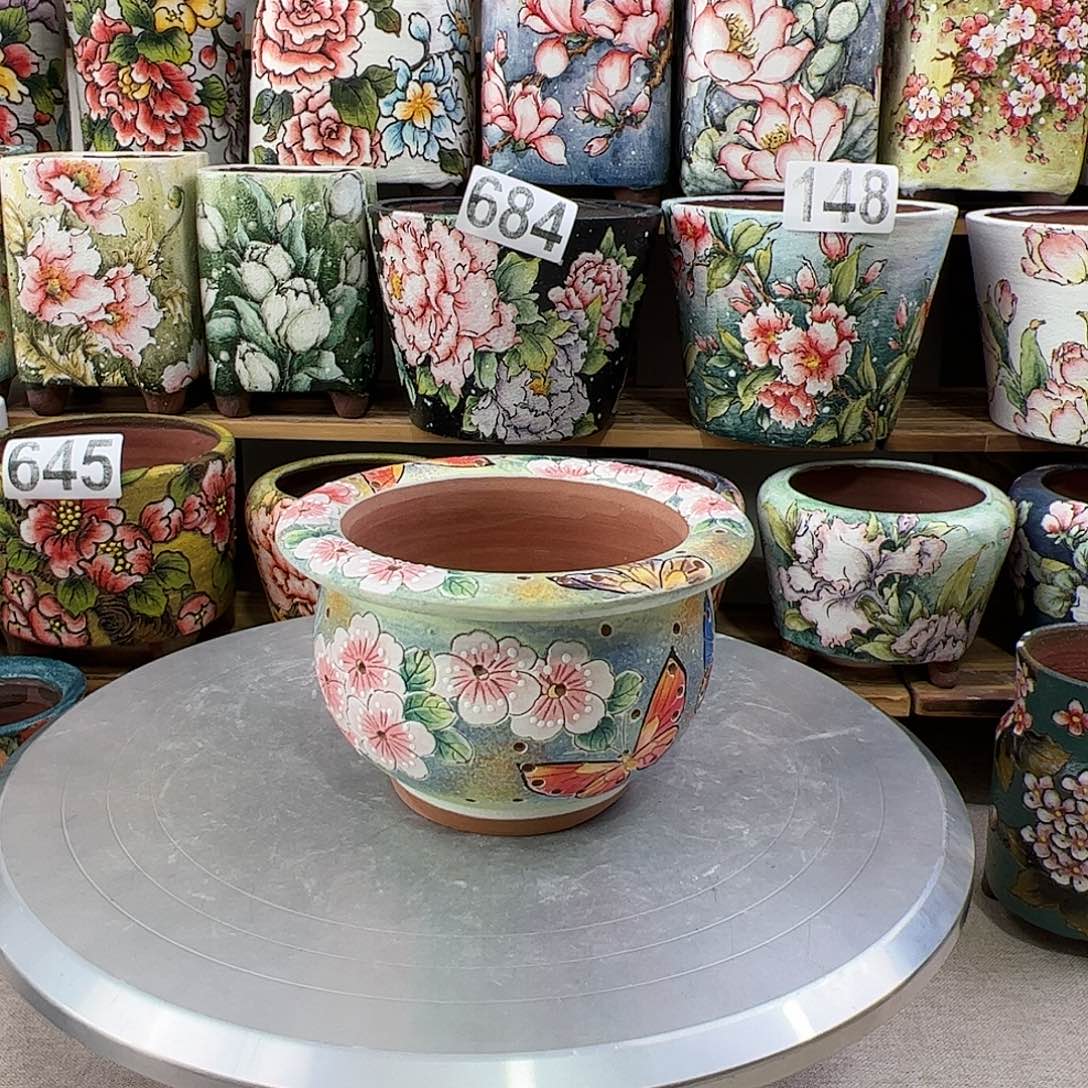 景德镇陶瓷花盆景德镇陶瓷花盆