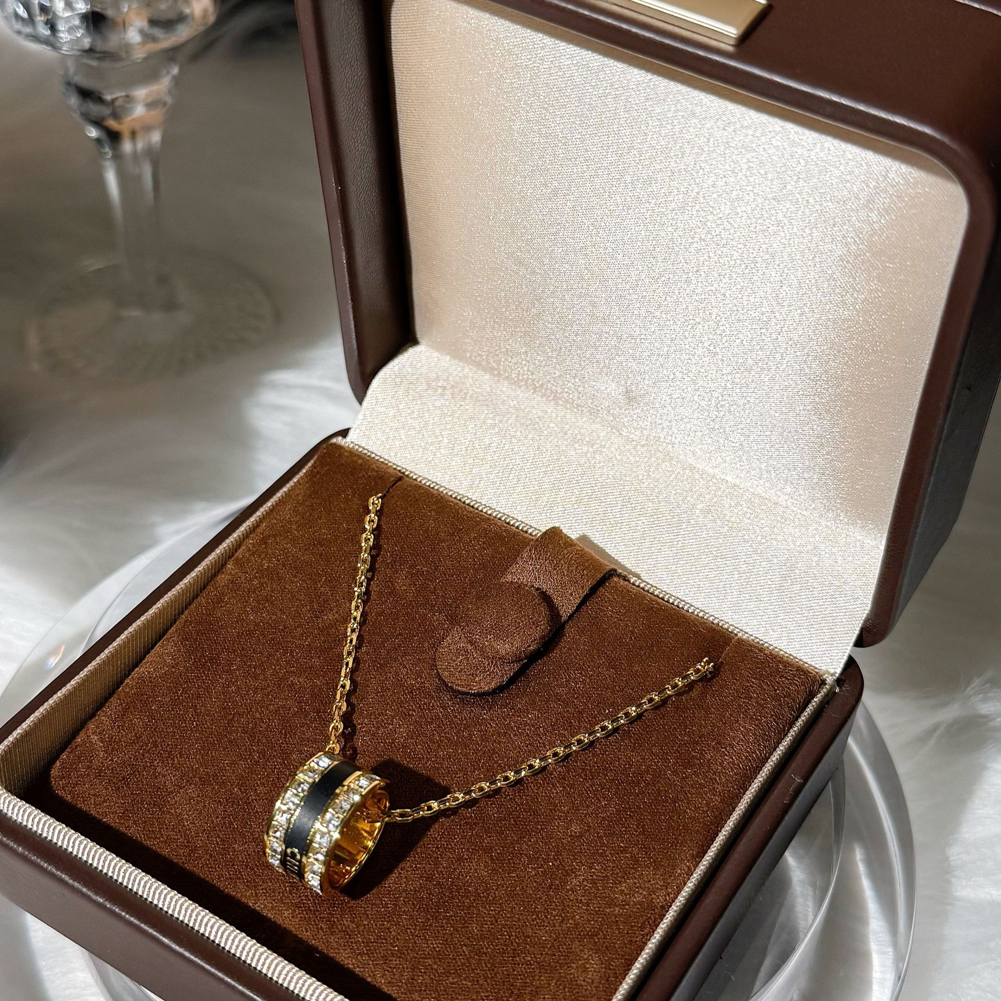 铜合金项链  大轮毂轻奢百搭项链158