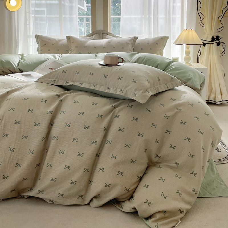 优晴全棉双层纱【单被套】家用床上用品