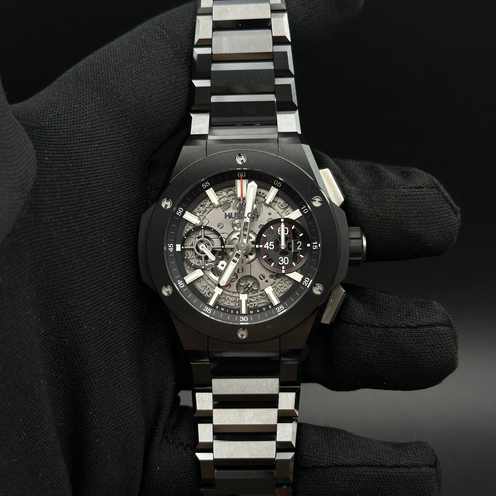 99新 Hublot/宇舶表 BIGBANG系列451.CX.1107.CX，21年单表少三节