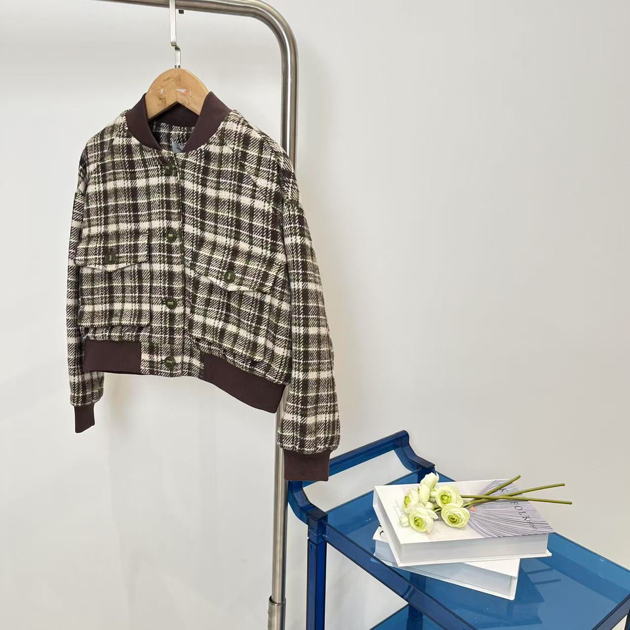 秋冬男童女童外套绿棕 2211卓系