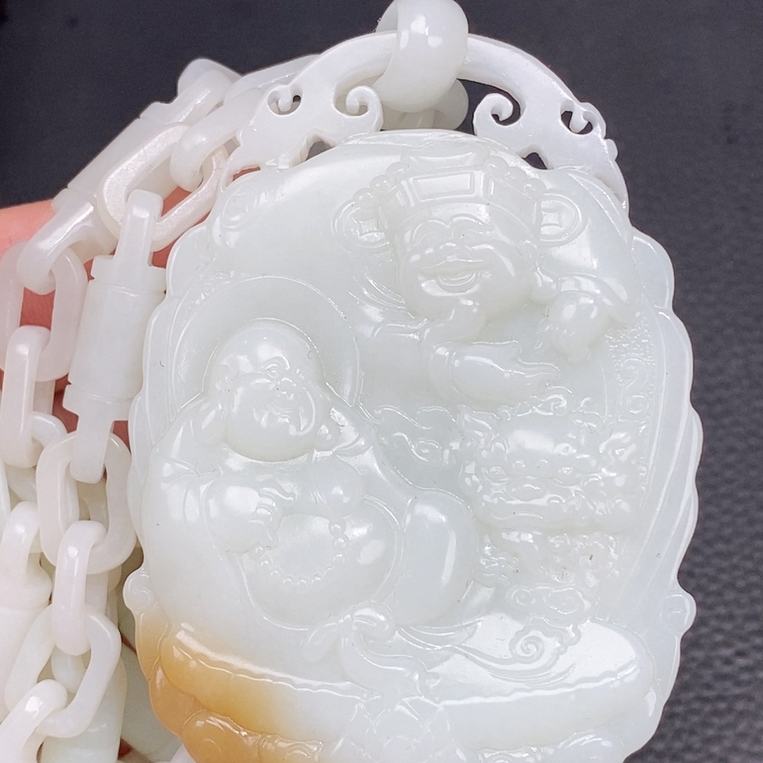 和田玉未镶嵌颈饰