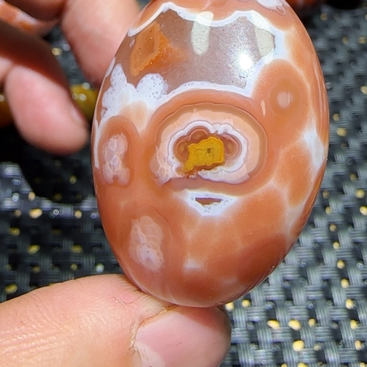 快***康玛瑙/玉髓未镶嵌吊坠