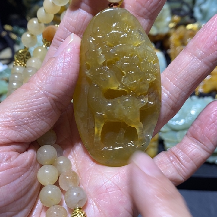 岫玉岫玉吊坠未镶嵌