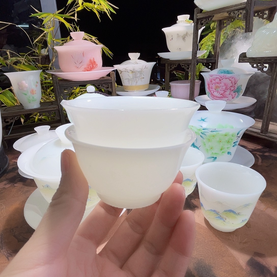 璞玉釉烧普洱杯80ml2只