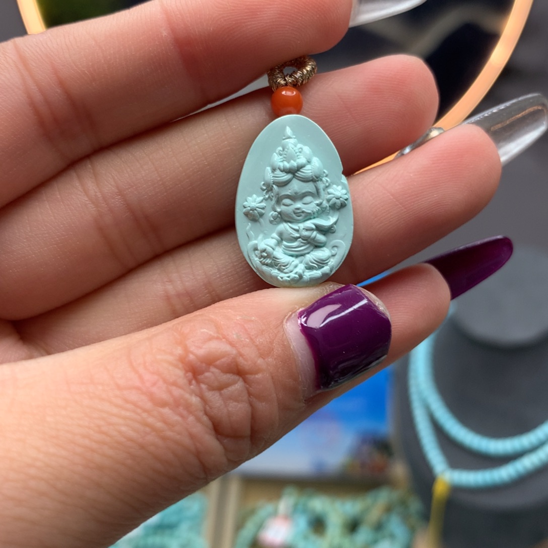 绿松石挂件未镶嵌