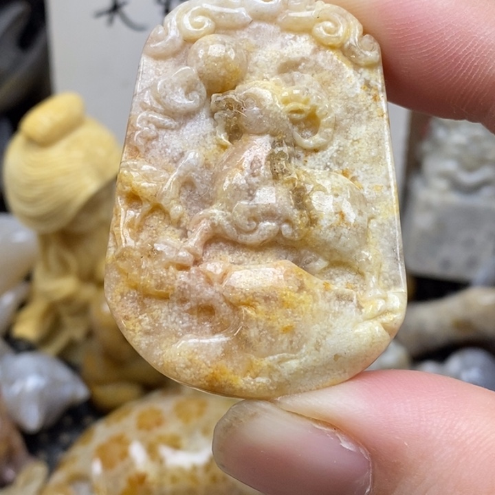 硅化珊瑚（珊瑚玉）未镶嵌颈饰