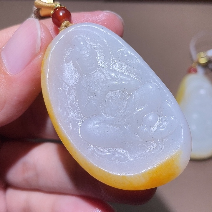 和田玉颈饰未镶嵌Y