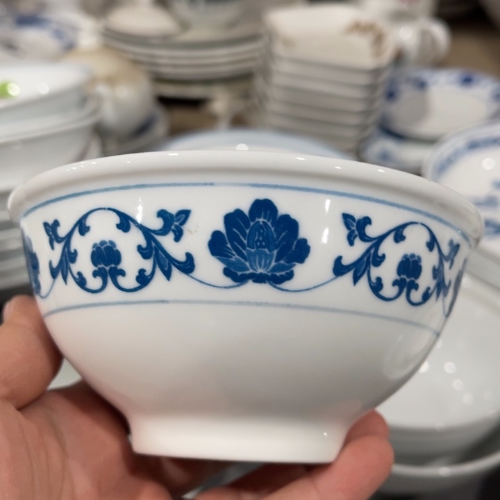 醴陵釉下五彩米饭碗12厘米