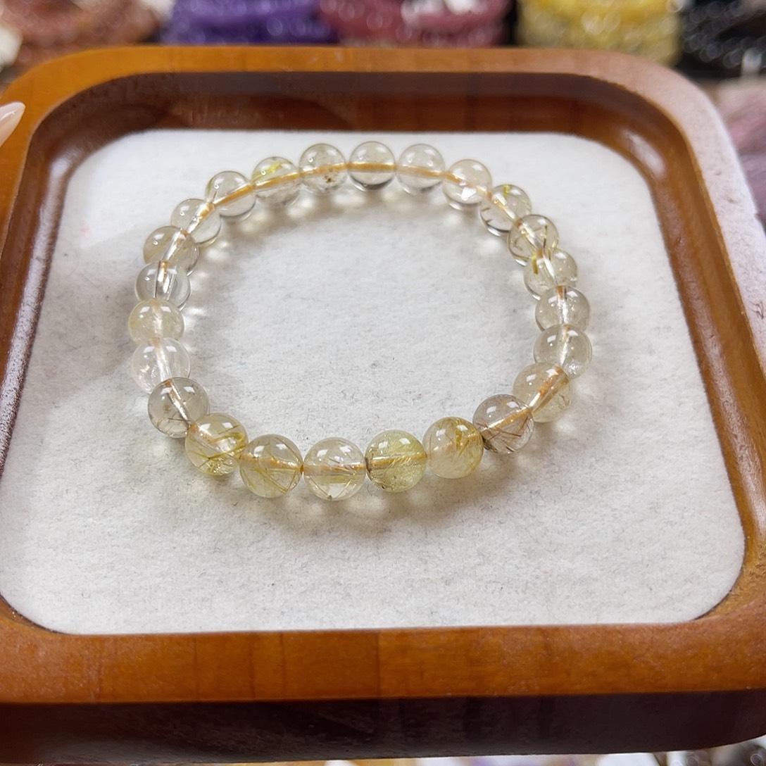 水晶手链未镶嵌金发 8m