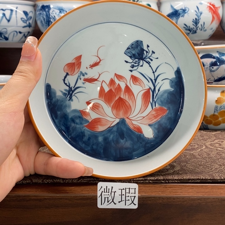 釉下老陶泥手工绘制