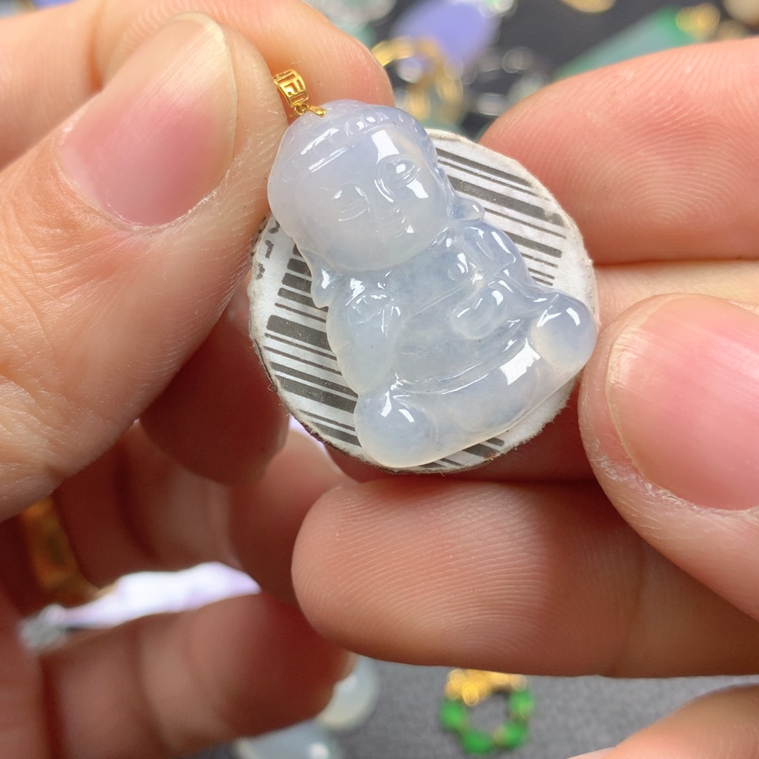 【闪购商品】翡翠颈饰18K金镶嵌翡翠