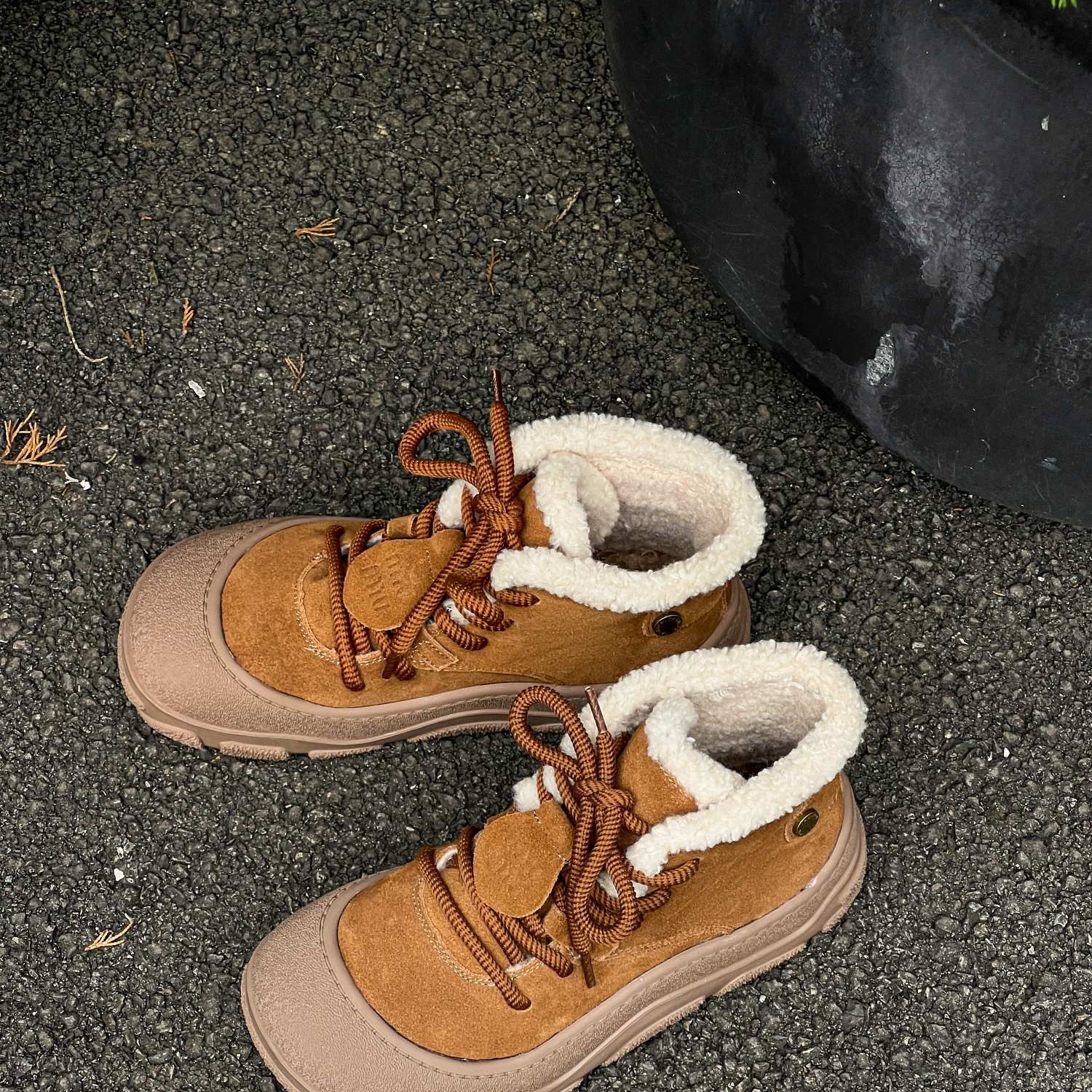 22D8501厚底时尚加绒保暖勃肯雪地靴冬百搭