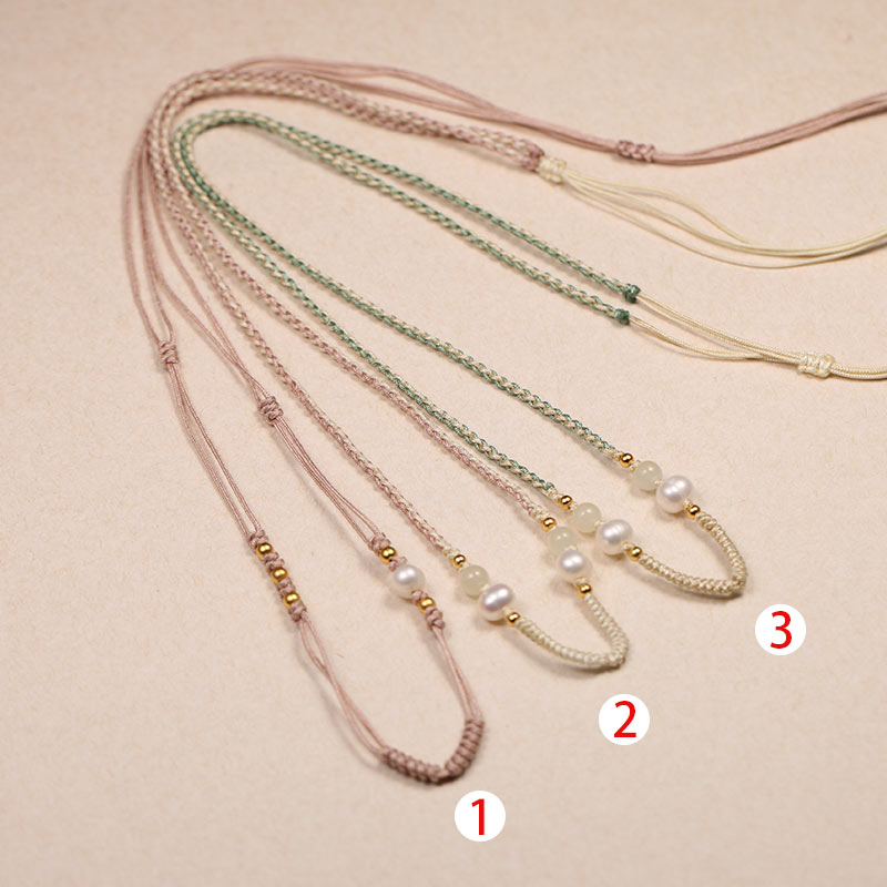 【叶叶珠宝】553手工挂绳和田玉多样性发货色号可选