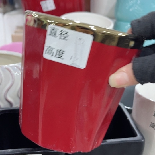 多肉绿植陶瓷花盆9.9包邮，有孔