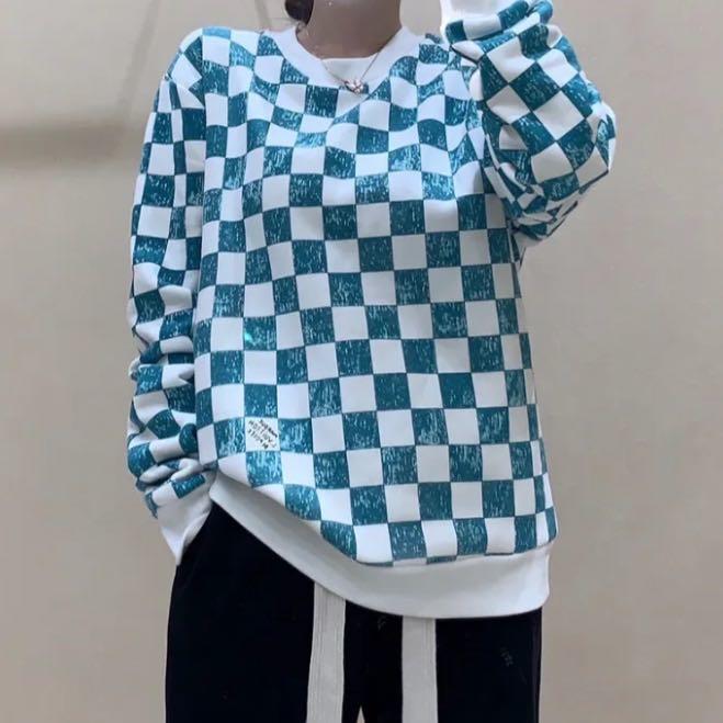 99新/ LV/棋盘格套头卫衣XL/码/Xsps11273/公价8150