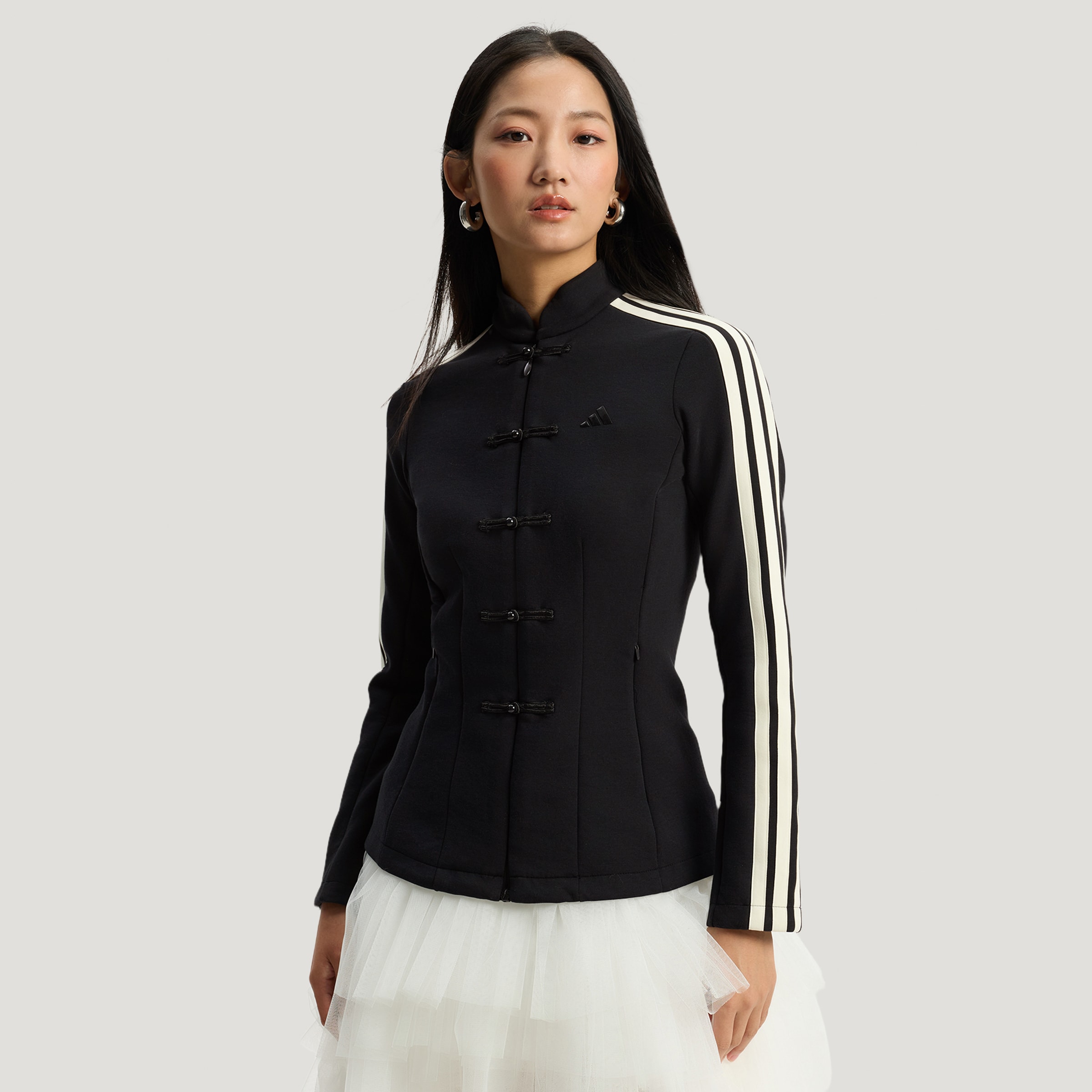 【滔搏联动】adidas阿迪达斯女子SPACER JACKET针织无帽外套 HY2130