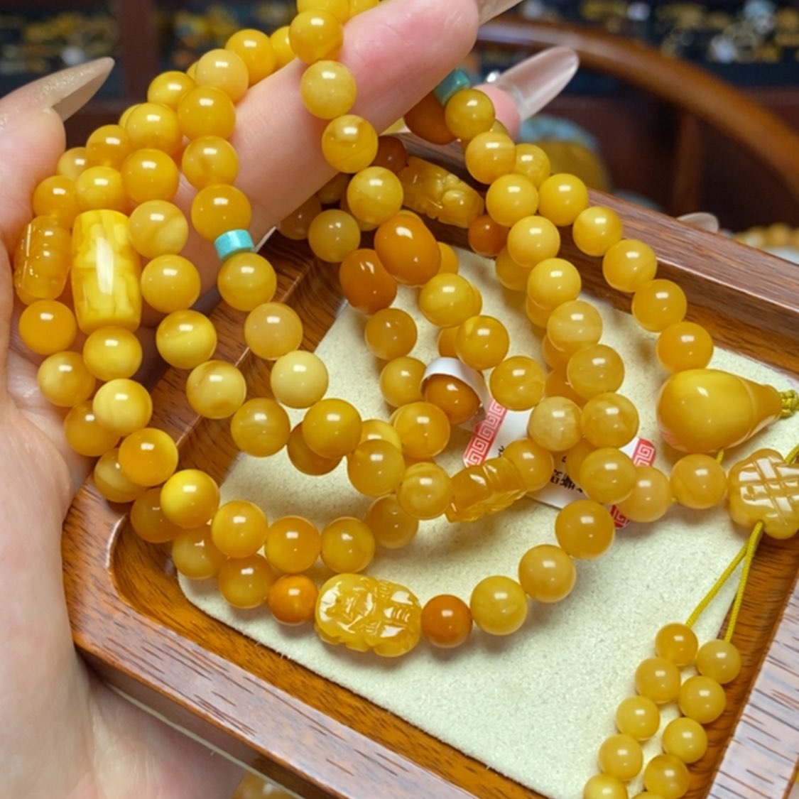 【闪购商品】蜜蜡手链未镶嵌手串