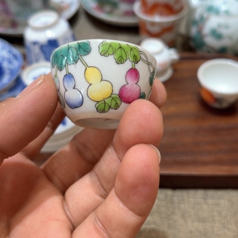 纯手绘精品盖碗杯