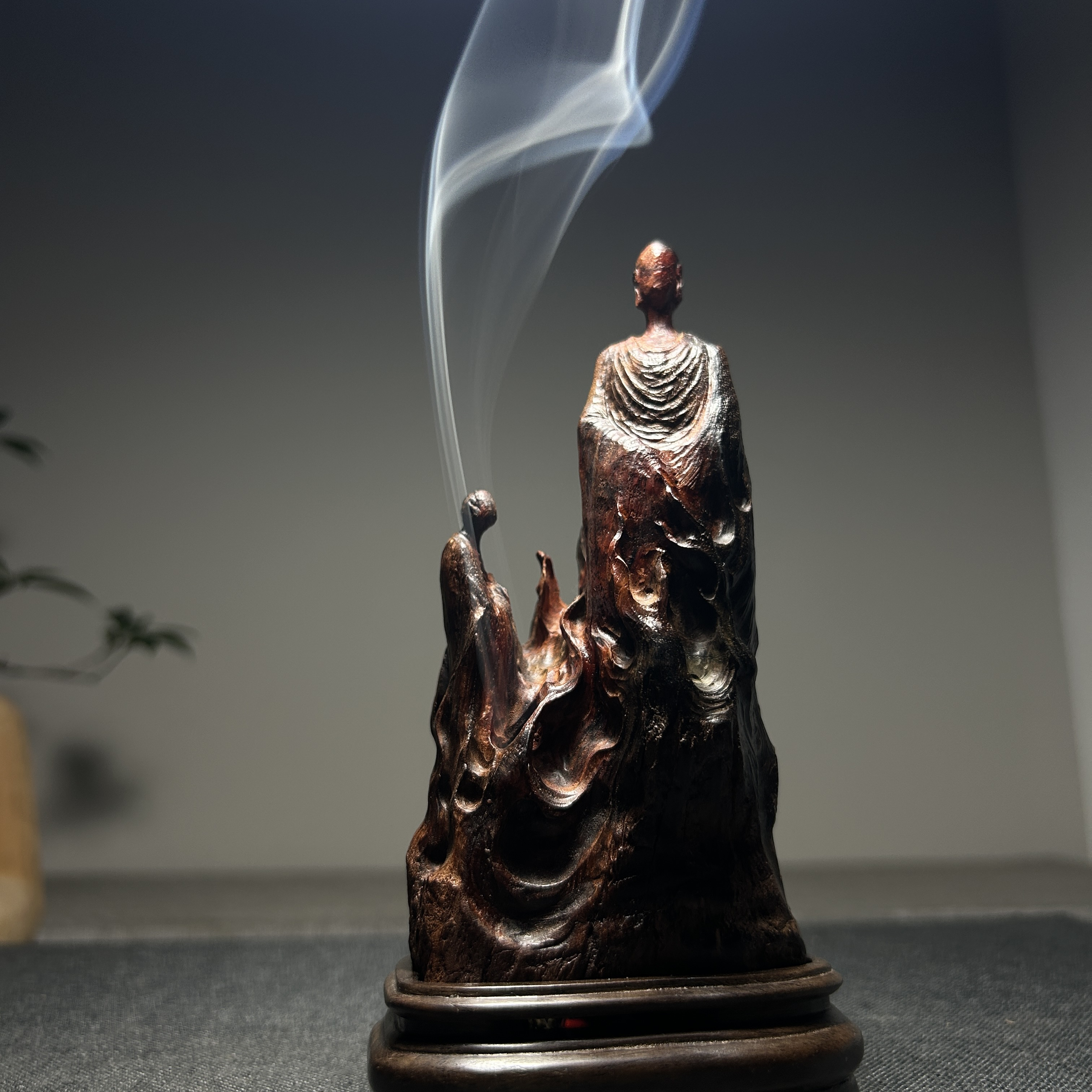 红酸枝禅意摆件熏香炉问道小香炉