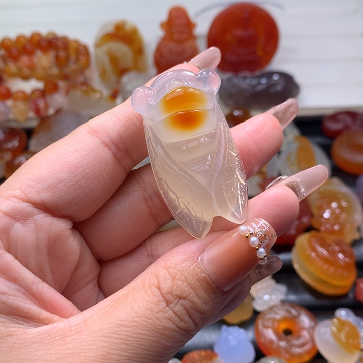 玛瑙/玉髓颈饰未镶嵌ღ*雪