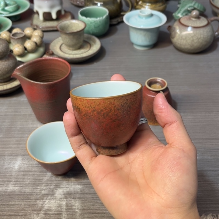 周有斌 枫林醉影 鸡心杯