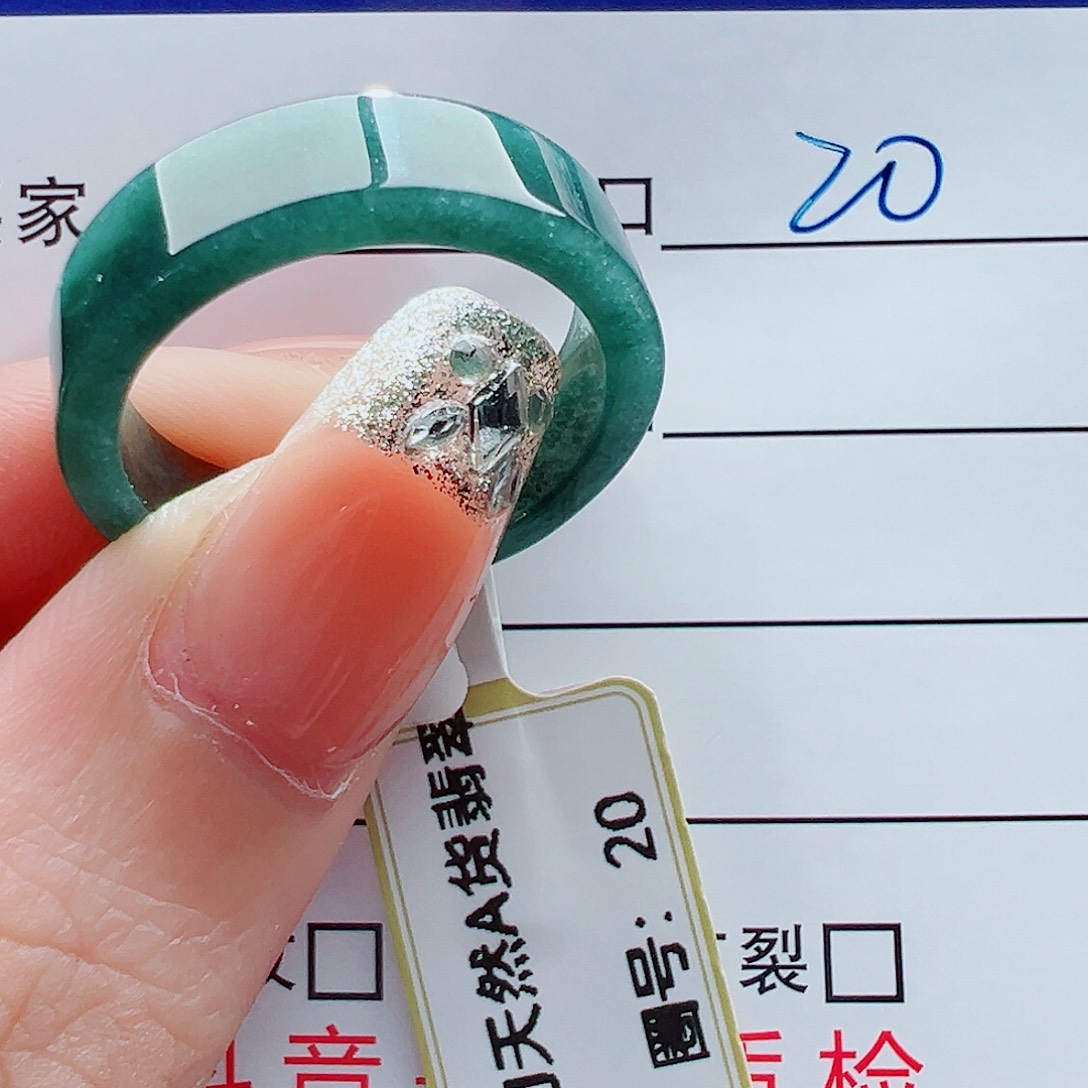 未镶嵌戒指翡翠赐**光戒圈