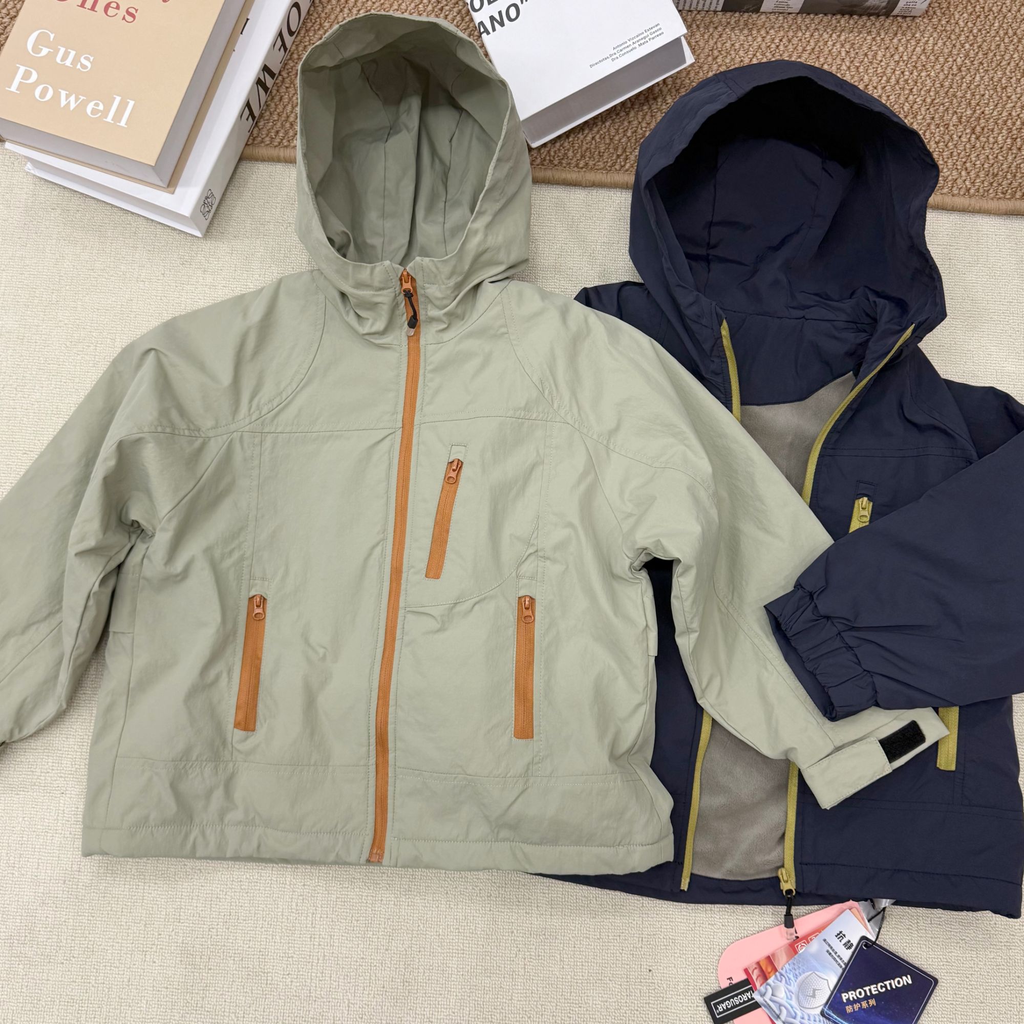 【多色连帽冲锋衣】休闲秋冬儿童外套防水透气冲锋加绒衣男女童装