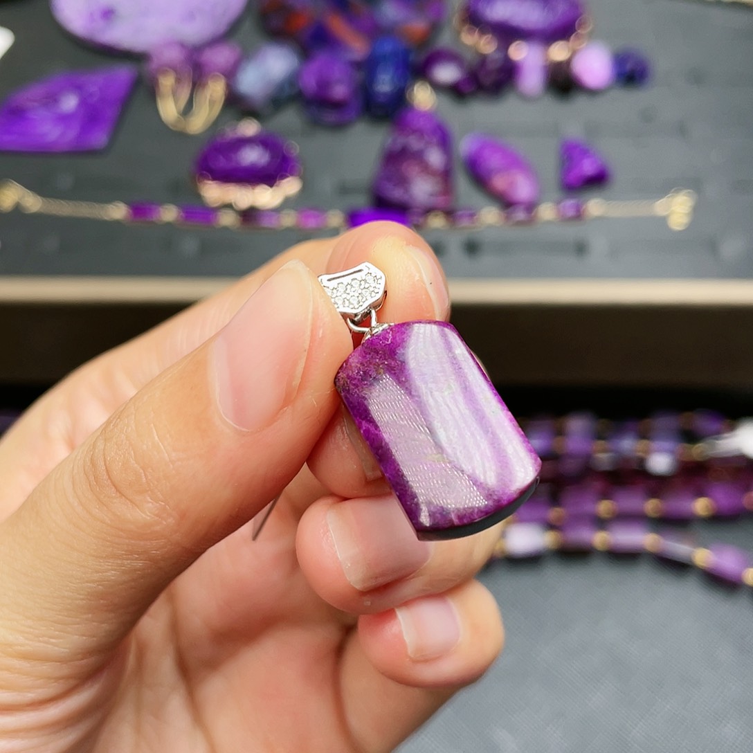 苏纪石（舒俱来）吊坠银S925镶嵌