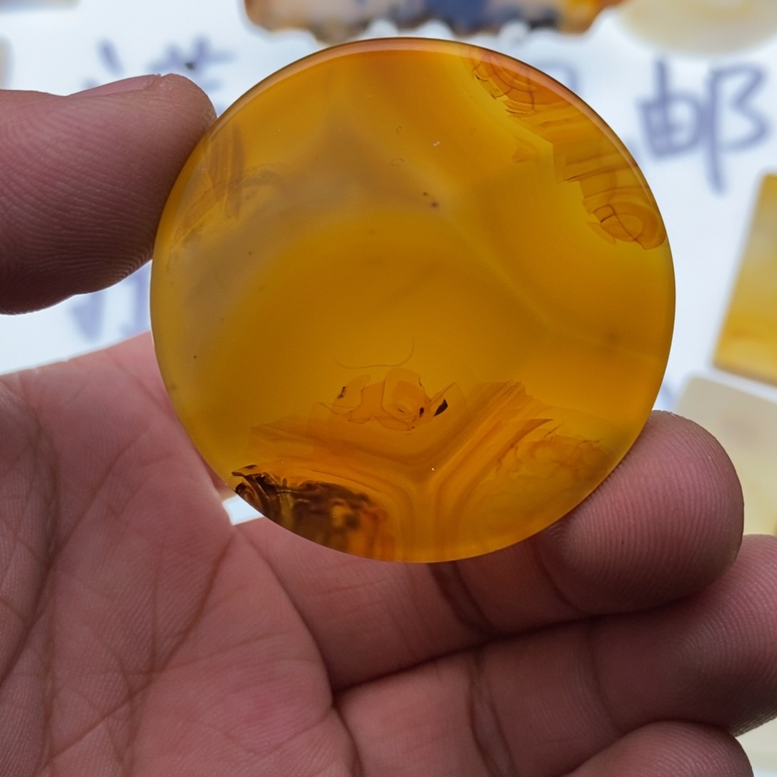 玛瑙/玉髓牌子足银镀金镶嵌