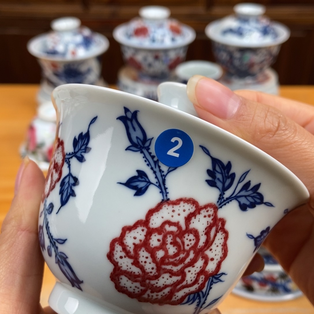 手绘现代茶具非古董