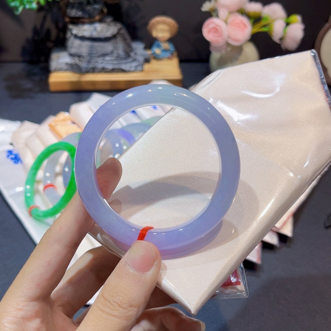 未镶嵌手镯翡翠翡翠手镯54圈口