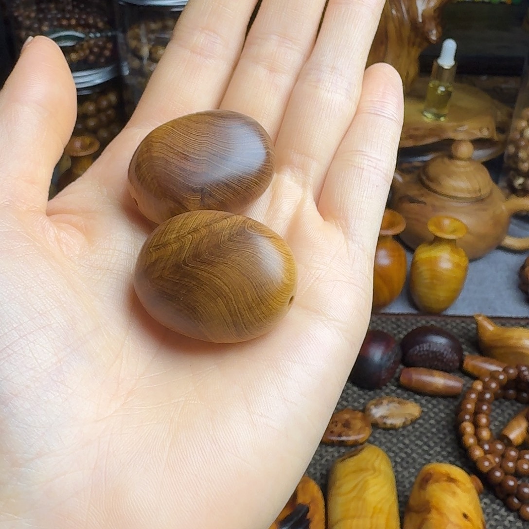 健***福柏木（崖柏）北太行崖柏陈化雷击二次陈化小金豆2个