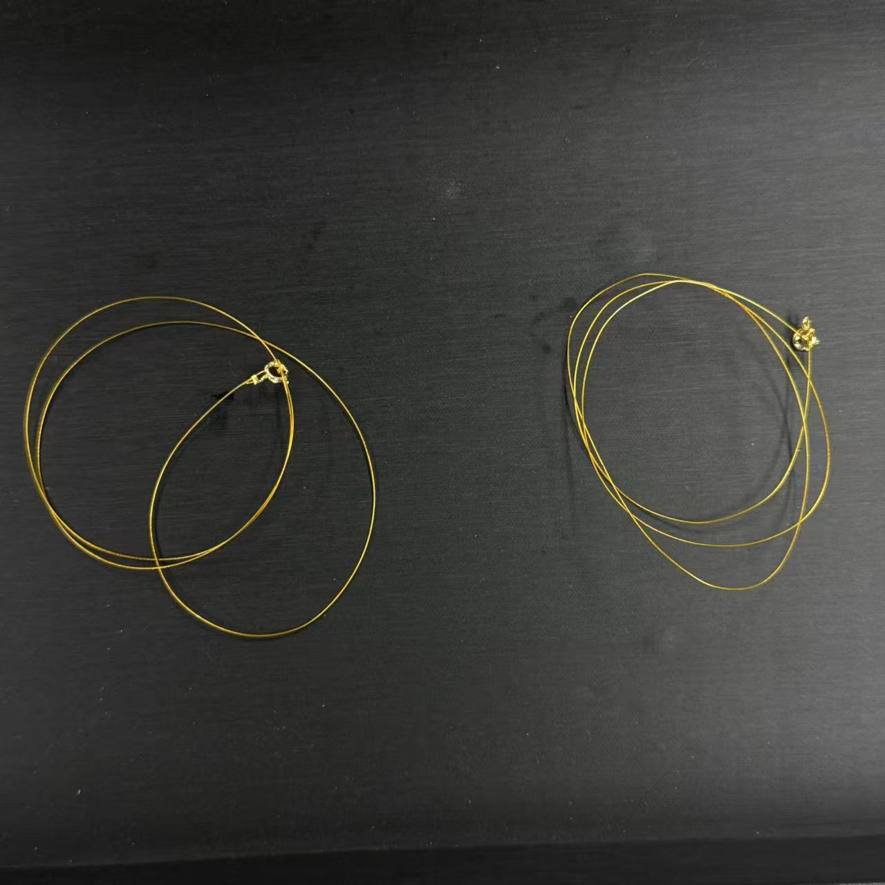 不锈钢项链 金色锁骨链项圈*60cm（多样性发一件）