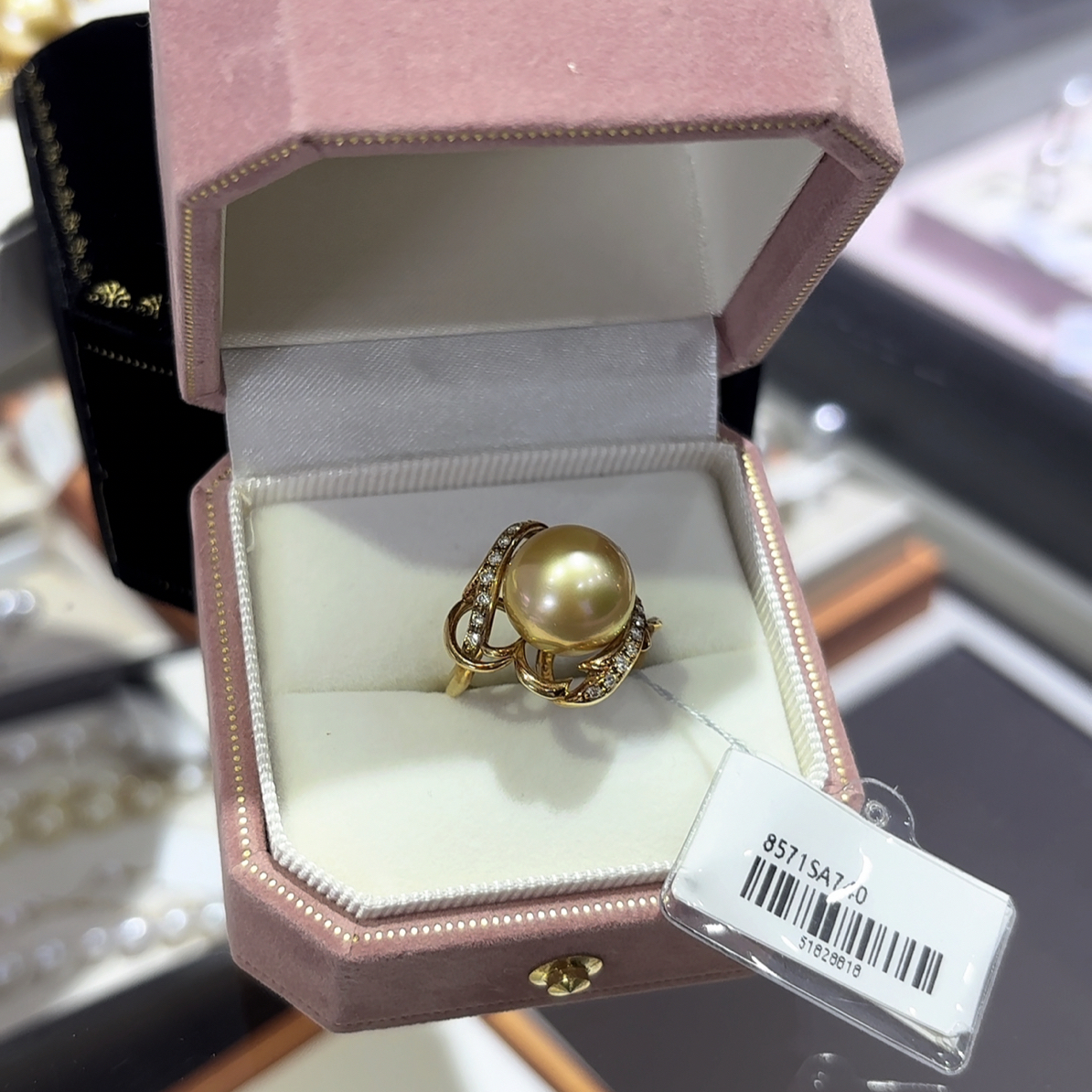 南洋金珠戒指气质款