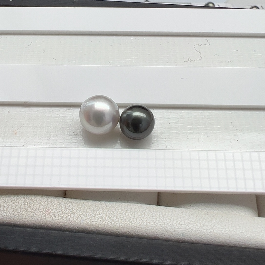 裸珠海水珍珠未镶嵌澳白裸珠8-9mm可定制爱