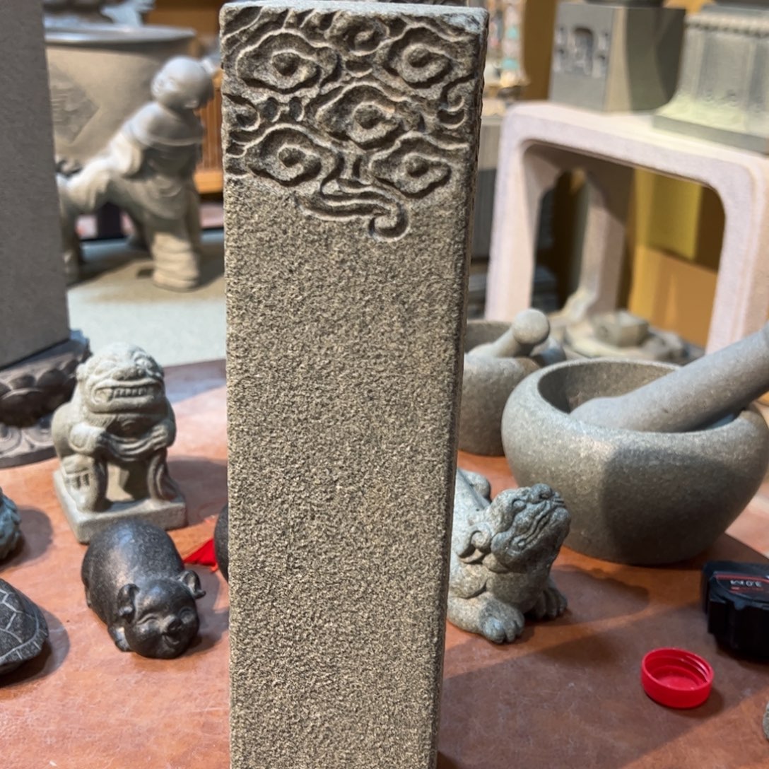 石材一物一拍有磕碰的