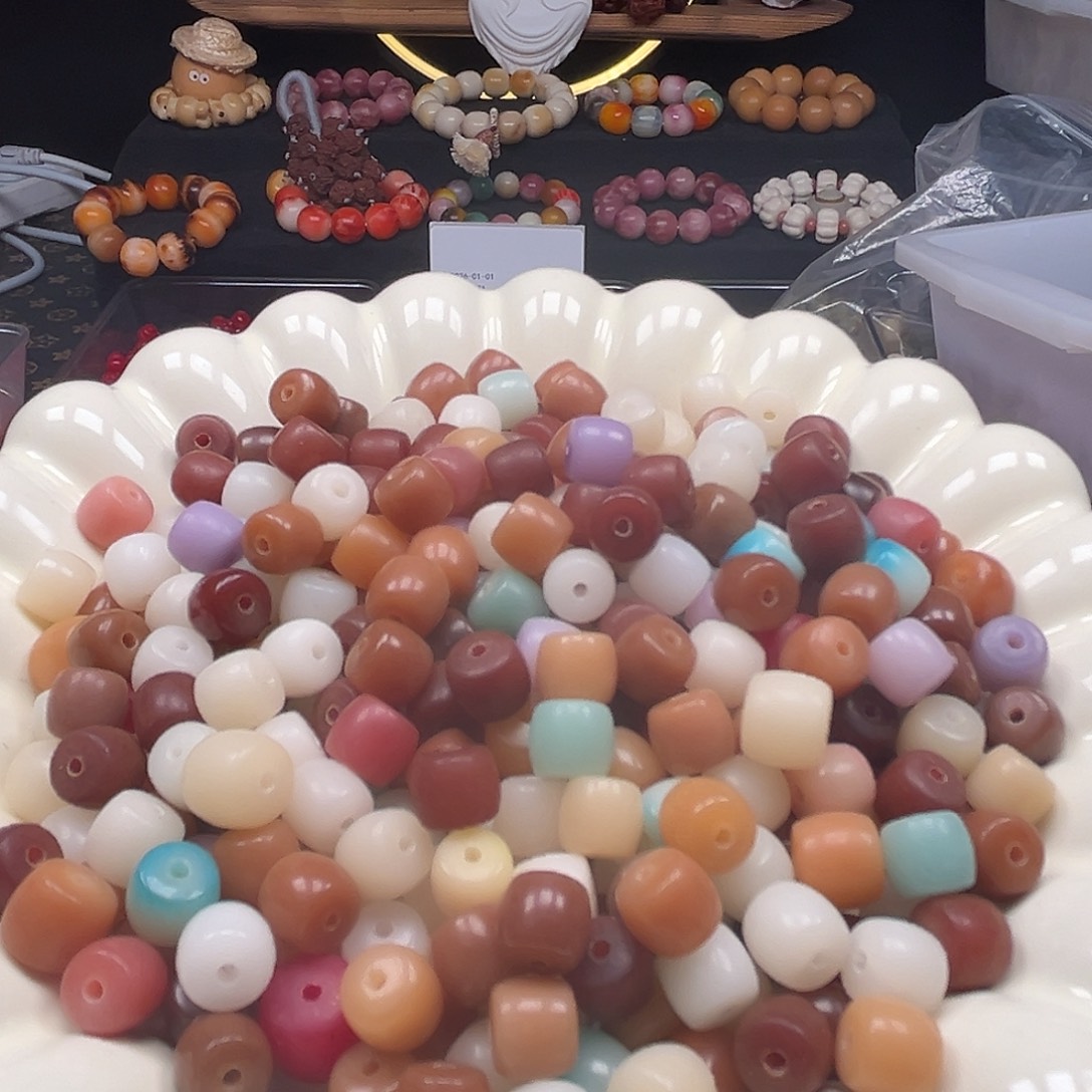 菩提根/象牙果手串卡8/9左右咖多宝直切1000颗