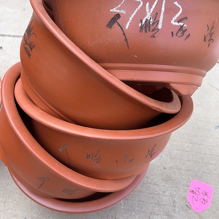 紫砂花盆100-5。 27-12 